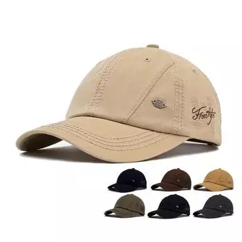 Кепка мужская летняя солнцезащитная кепка с вышитыми буквами спортивная бейсболка чёрный