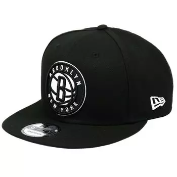 Кепка мужская New Era 9FIFTY Brooklyn Nets NBA Snapback разноцветная, кепка, (черно-белый) [элемент]