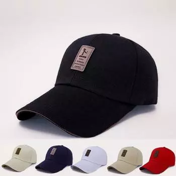 Кепка мужская весенне-осенняя, холщовая, с вышитым логотипом, бейсболка женская, повседневная, модная, простая, универсальная, солнцезащитная, солнцезащитная, кепка с козырьком 56-60cm светло-бежевый