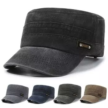 Кепка мужская военная кепка весна-лето кепка для отдыха на природе шляпа от солнца серый