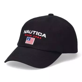 Кепка NAUTICA из мытого хлопкового твила с логотипом-флагом КЕПКА С ЛОГОТИПОМ (011 Черный)