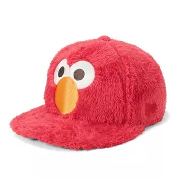 Кепка New Era 950 Коллаборация Улица Сезам с размером Лицо Сезама Элмо Красный Мех, Красный, M/L,
