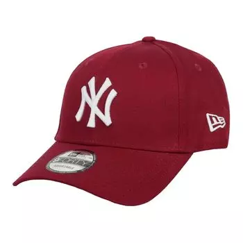 Кепка New Era 9FORTY Кепка MLB Major League Baseball Cap Unisex Logo Brand New York Yankees Essential Maroon Wine Red Free Size 80636012 Мужская Женская