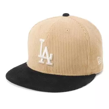 Кепка New Era New Era 59FIFTY MLB ONSPOTZ Custom LA 7 5950 CORDUROY LOSDOD BGE BLK бежевый/черный 3/8