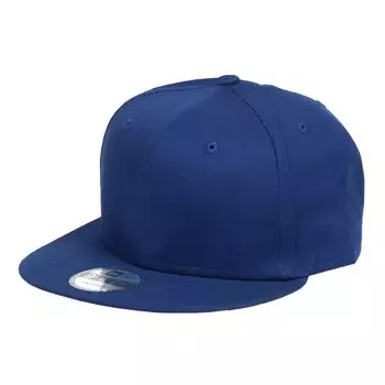 Кепка New Era Plain Hat Snapback 9FIFTY NE400 99HeadweaShop Наклейка в комплекте Бейсболка унисекс королевский синий свободный размер мужской [Товар]