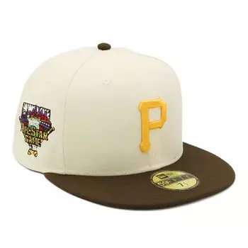 Кепка Newera 59FIFTY 70823787 NER35C7684 MLB Pittsburgh Pirates PIT белая белая 7 боковых нашивок ONSPOTZ изготовленная на заказ кепка Gokyu Fifty стильный уличный бренд