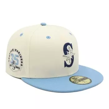 Кепка Newera 59FIFTY 70908534 NER35C0322 MLB Seattle Mariners SEA Blue White SIDE PATCH ONSPOTZ Custom Made Hat Gokyu Fifty 5950 Side Patch