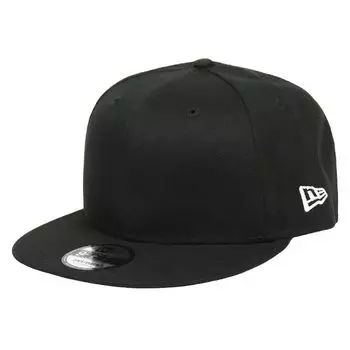 Кепка NewEra 9FIFTY Обычная бейсболка Кепка Snapback Боковой логотип Флаг Логотип Бренд Черный Черный [New Era] Мужская [Товар]