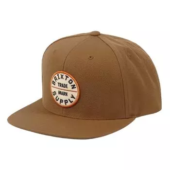 Кепка OATH 3 SNAPBACK CAP Hat Snapback Skater Skate Brand Pine Cone Brown [Brixton] Мужская [Товар]