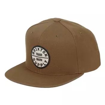 Кепка OATH 3 SNAPBACK CAP Hat Snapback Skater Skate Brand Bison Brown Коричневый [Brixton] Мужская [Товар]