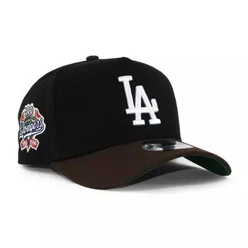 Кепка Ограниченная Кепка SNAPBACK CAP 940 MLB MiLB NFL NBA Кепка Цветной Козырек Козырек Боковая нашивка Angeles Dodgers [New Era] EU/AU ( (100TH Черный/Коричневый))