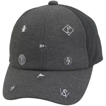 Кепка охлаждающая кепка с вышитым летающим узором антибактериальная и устойчивая к запахам впитывающая пот быстросохнущая гольф MGBXJC09 GY00 [Munsingwear] мужская (Серый)