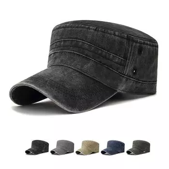 Кепка от солнца, мужская хлопковая плоская кепка с вышивкой, военные кепки, армейские козырьки, тренировочные кадетские кепки, рыбацкая шапка темно-зеленого