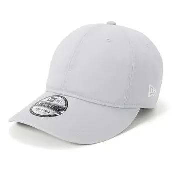 Кепка простая, легкая на застежке ONSPOTZ, изготовленная на заказ, снежно-серая, 930, вымытая, хлопковая, легкая на застежке, базовая [New Era] M/L