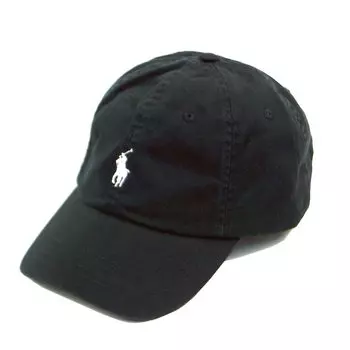 Кепка Ralph 6 Panel One Point Pony [Polo Lauren] мужская черная/белая (ОДИН РАЗМЕР) (ОДИН РАЗМЕР) [Элемент]