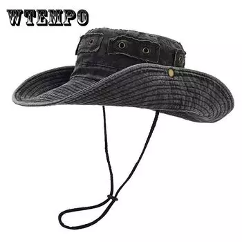 Кепка рыболова из вымытого денима Tooluck Western Fisherman для горячих девушек, солнцезащитная кепка для альпинизма, весенняя и осенняя дорожная кепка от солнца One Size чёрный