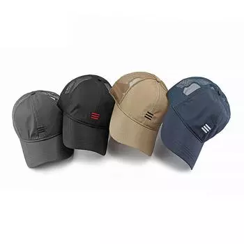 Кепка с большой головой, мужская сезонная весна-лето, уличная солнцезащитная шляпа, сетчатая дышащая бейсболка, шляпы с солнцезащитным козырьком, шляпа для рыбалки, козырек L(55-60cm) серый