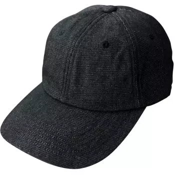 Кепка с длинными полями и низкой посадкой из хлопкового твила, джинсовая шляпа, 6 панелей, бейсболка, хлопковая кепка, кепка поло, размер кепки: весна, лето, осень, зима, все сезоны, деним, черный [Reck
