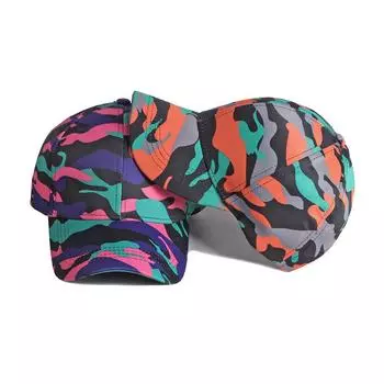 Кепка с камуфляжным принтом, мужская весенне-летняя шляпа от солнца, женская бейсболка оранжевый