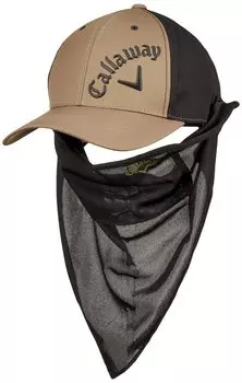 Кепка с маской из ткани съемная шляпа гольф C22191101 свободный размер [Callaway] мужская (Антибактериальная маска на липучке) / / 1041_Бежевый