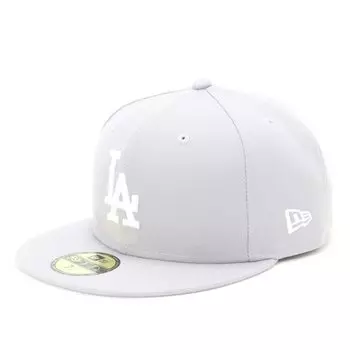 Кепка с плоским козырьком MLB Dodgers LA серая 7 5950 LOSDOD GRY SWHT 25J [New Era] 5/8