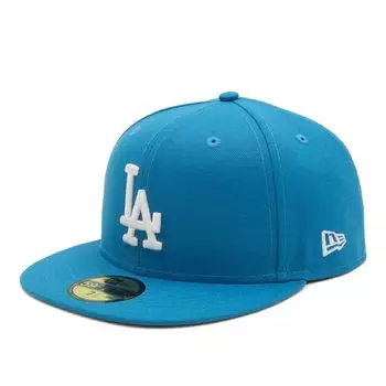 Кепка с плоским козырьком MLB Dodgers LA Rainstorm Blue 7 59Fifty MLB Los Angeles Dodgers [New Era] 1/2