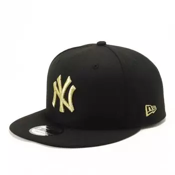 Кепка с плоским козырьком MLB Hat NY 950 NEYYAN BLK MT GLD 25J [New Era] Черный/Золотой M/L