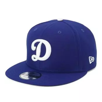 Кепка с плоским козырьком MLB Hat LA Dark Royal 950 LOSDOD D DROY WHI 25J [New Era] M/L