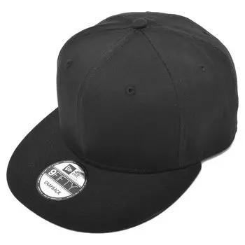 Кепка с плоским козырьком Snapback Кепка с плоским козырьком SNAPBACK CAP NE400 Бейсболка Бесплатная черная [New Era] Мужская женская 01. [Элемент]