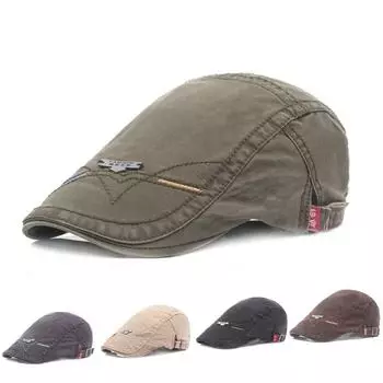 Кепка с язычком из хлопка, мужская кепка Iron Label Beret, весенне-летняя кепка Forward Cap, шляпа от солнца, оптовая продажа шляп M56-58cm тёмно-синий