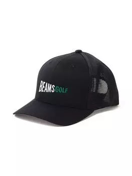 Кепка с сетчатым флагом и логотипом ЧЕРНАЯ 81411106412 [Beams Golf] A-FLEX - чёрный