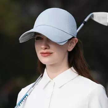Кепка с выдвижным козырьком и буквами, детская весенне-летняя уличная солнцезащитная шляпа с широкими полями для велоспорта, модная бейсболка Adjustable небесно-голубой