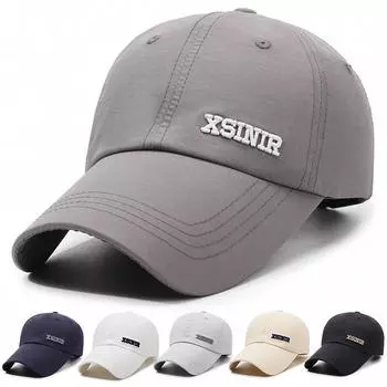Кепка с вышитыми буквами для весны и осени, мужская повседневная универсальная бейсболка от солнца для отдыха на природе Adjustable тёмно-синий