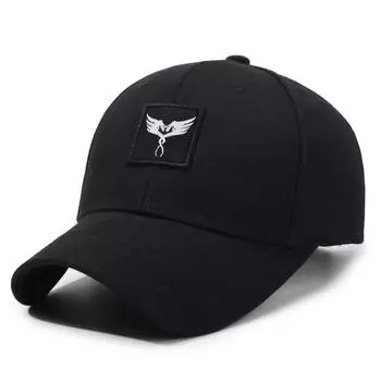 Кепка с вышивкой Мужская уличная кепка от солнца Черная бейсболка чёрный
