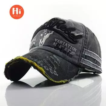 Кепка, сделанная из старой бычьей головы, бейсбольная кепка, потертая шляпа, солнцезащитная кепка, мужская и женская новая бейсболка, кепка с защитой от солнца красный