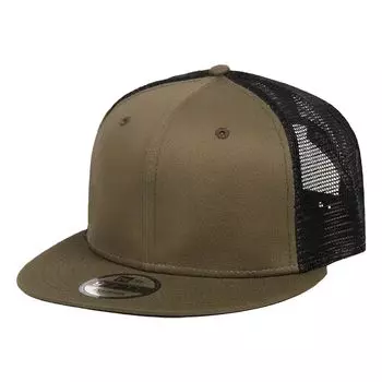 Кепка-сетка Кепка Обычная шляпа 9FIFTY NewEra 99HeadwearShop Бейсболка с наклейкой Стандартная посадка [New Era] Мужская Оливковая/Черная [Товар]