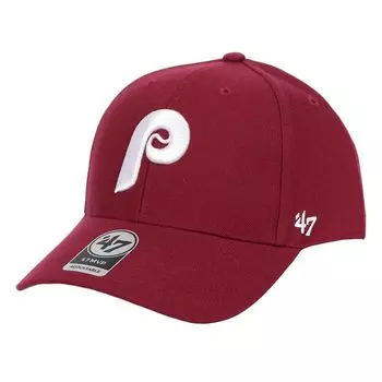 Кепка Seven 47 бейсболка MVP высшей лиги бейсболки бренд MLB Street унисекс Cooperstown Philadelphia Phillies Cardinal темно-красный [Forty Brand] Мужская женская