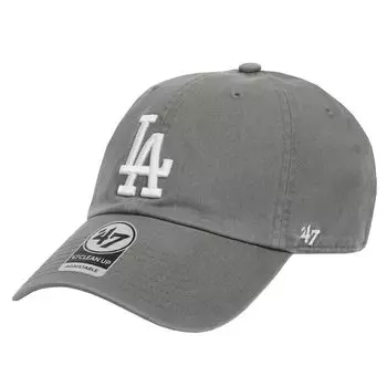 Кепка Seven 47 Los Angeles Dodgers Cleanup CLEAN UP, низкая кепка, темно-серая, серая, один размер, подходит большинству [Forty Brand] для мужчин и женщин
