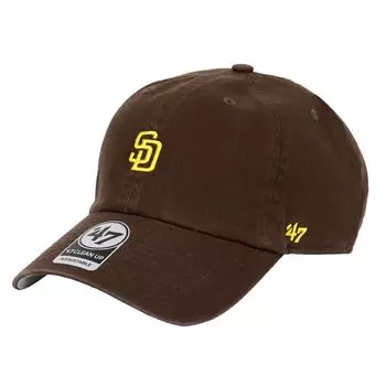 Кепка Seven 47 Mini Logo Cleanup CLEAN UP МУЖСКАЯ ЖЕНСКАЯ КЕПКА Chibi Logo Hat San Diego Padres Brown Brown [Forty Brand] Мужская Женская