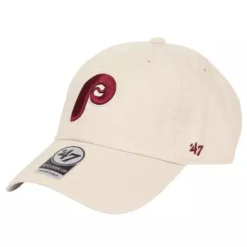 Кепка Seven 47 с логотипом Major League Low Cap Hat Unisex Cleanup Cooperstown Phillies Bone Ivory Cream [Forty Brand] Мужская женская [Товар]