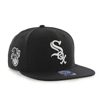 Кепка Seven 47brand CAP Кепка Chicago White Sox white sox CAPTAIN Свободный размер Черный (Сорок Брендов) Весна/Лето/Осень/Зима (приблизительно. 55-61см) чёрный