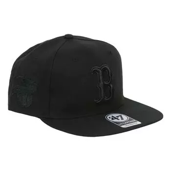 Кепка Seven Cap 47 Captain Snapback Кепка CAPTAIN Major League Baseball Cap Boston Red Sox Sure Shot All Black [Forty Brand] Мужская Женская