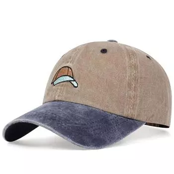Кепка-шляпа для папы из хлопка с водоотталкивающей пропиткой для женщин, бейсболки с вышивкой для мужчин, кепки Snapback синий/хаки