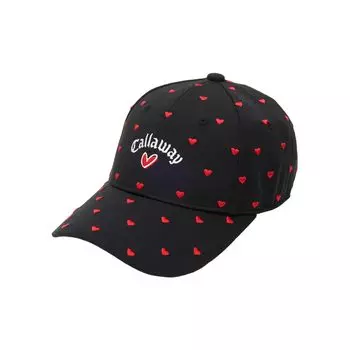 Кепка-шляпа Golf C24191202 [Callaway] женская (Узор в виде сердца/регулируемый размер) / / 1010_Черный