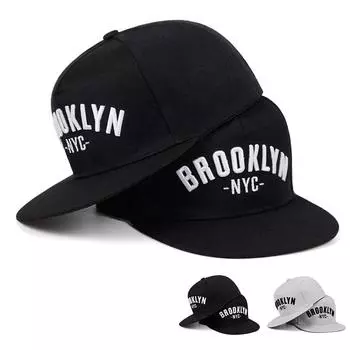 Кепка Snapback с вышитыми буквами, модная хлопковая шляпа, мужская спортивная кепка для отдыха, бейсболка в стиле хип-хоп серый/чёрный
