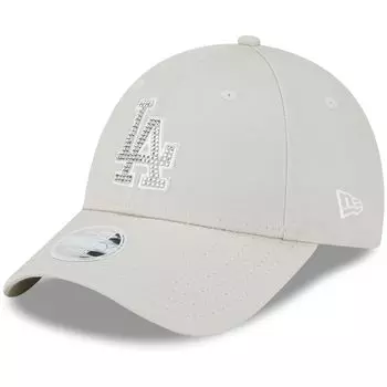 Кепка со стразами 9forty 940 LA Los Angeles Dodgers бежевый логотип DIAMANTE [New Era] женская [Товар]