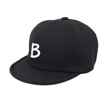 Кепка судьи B Кепка с короткими полями, черная [Fabulous] Кепка, 57,5-60,0 см, чёрный