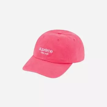 Кепка Supreme Classic Logo с 6 панелями Розовая 23SS -