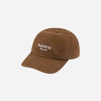 Кепка Supreme Classic Logo с 6 панелями Оливково-коричневый 23SS -