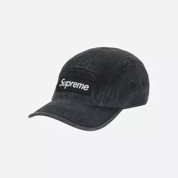 Кепка Supreme Denim Camp Черная 23SS